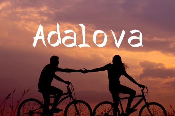 Adalova Font: A Handwritten Typeface for Editorial Design