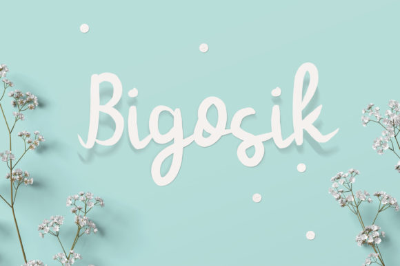 Bigosik: A Cheerful Handwritten Font for Web Design