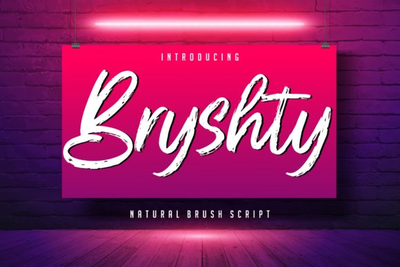 Bryshty: A Bold, Flowing Font for Impactful Campaigns