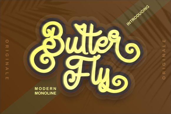Butter Fly Font for Creative Design Projects