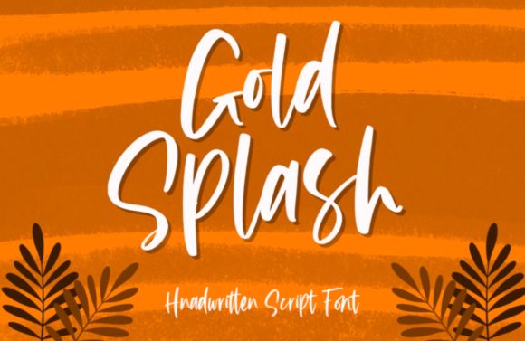 Gold Splash Font for Professional and Creative Branding