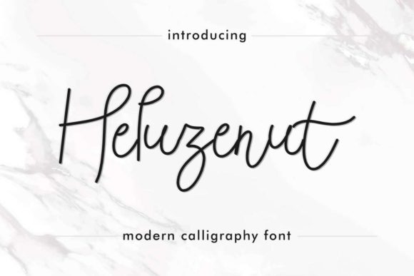 Heluzenut: A Handwritten Font for Heartfelt Editorial Design