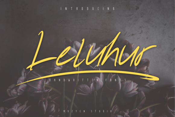 Leluhur Font Review: A Handwritten Typeface for Elegant Design Projects