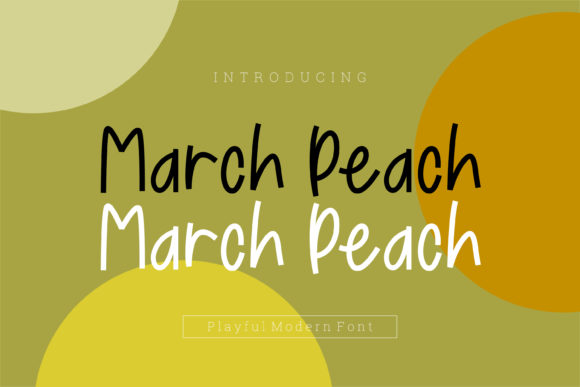 March Peach Font for Editorial Design and Creative Publishing
