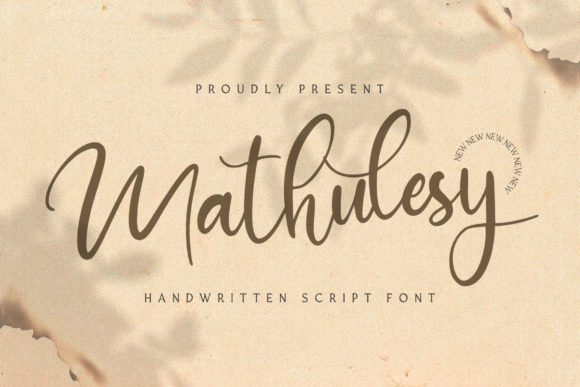 Mathulesy: A Handwritten Font for Timeless Craft Projects