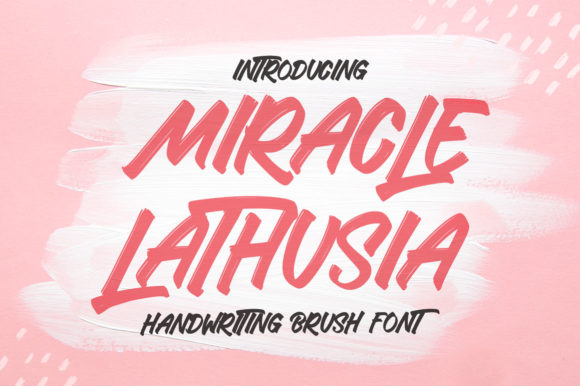 Miracle Lathusia Font for Small Business Branding and Design