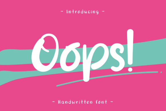 Oops Handwritten Font for Creative Projects