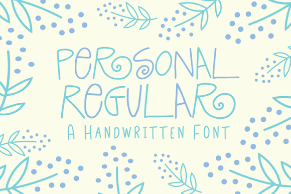 Personal Regular: A Handwritten Font for Editorial Elegance