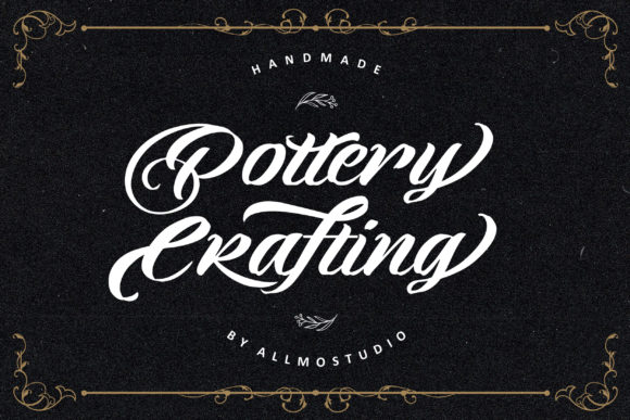 Pottery Crafting Font for a Polished Brand Identity