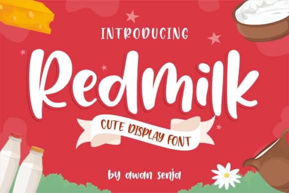 Redmilk Font for Makers Who Love Handwritten Style