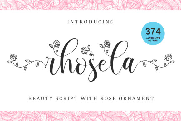 Rhosela Font: A Script Handwritten Typeface for Captivating Digital Content