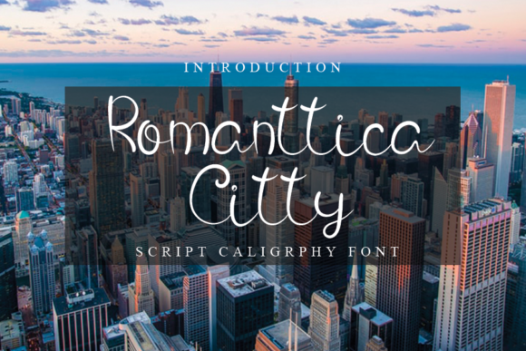 Romanttica Citty Font for Romantic Design Projects