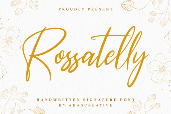 Rossatelly Font for Polished Branding and Memorable Design