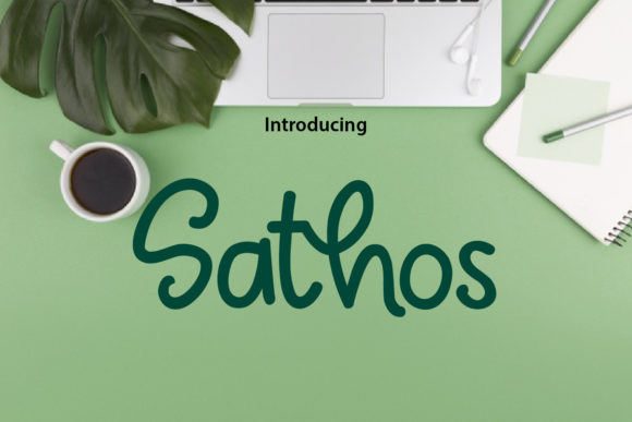 Sathos: A Handwritten Font for Modern Editorial Design