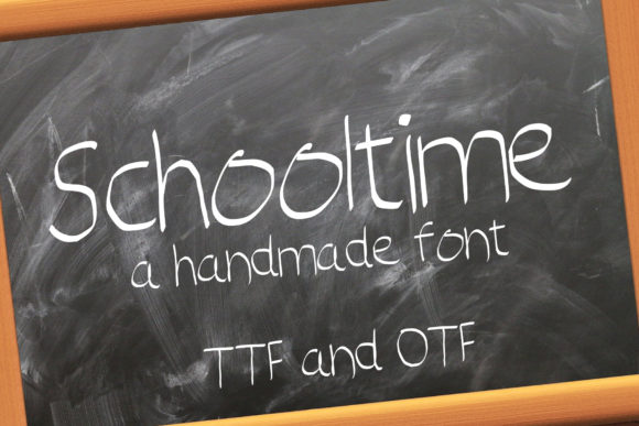Schooltime Font: A Fresh Handwritten Style for Creative Projects
