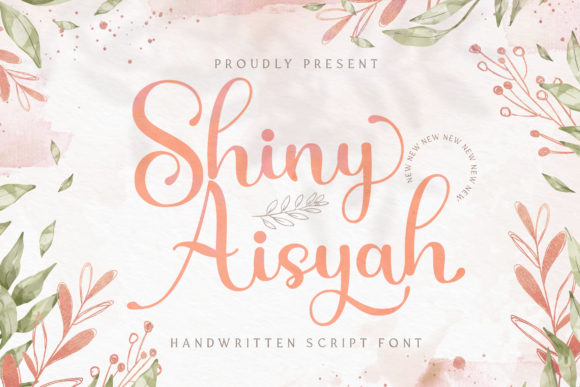 Shiny Aisyah Font: A Handwritten Script for Polished Branding