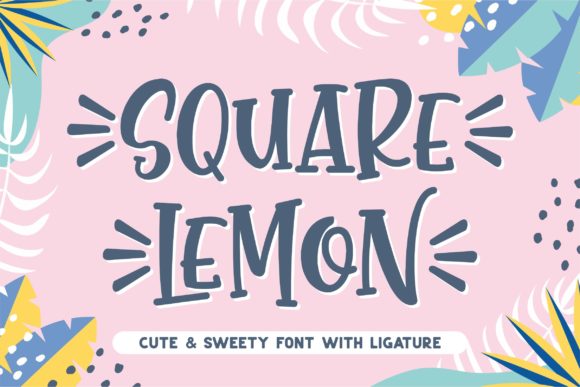 Square Lemon Font Review: A Charming Script for Creative Projects