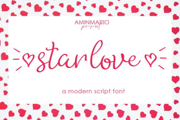 Star Love Font for Romantic Typography Projects