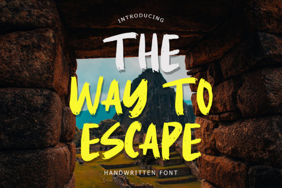 The Way to Escape Font: A Handwritten Typeface for Memorable Branding
