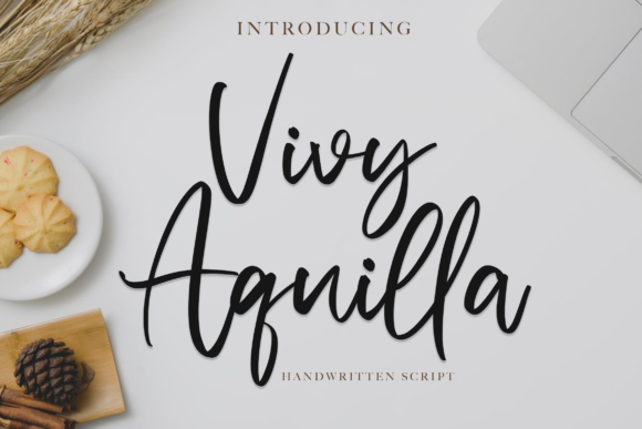 Vivy Aquilla: A Modern Script Font for Digital Design