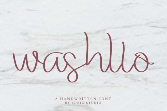 Washllo Font: A Quirky Script for Digital Branding