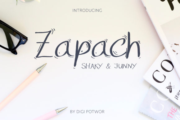 Zapach Handwritten Font for Editorial Design